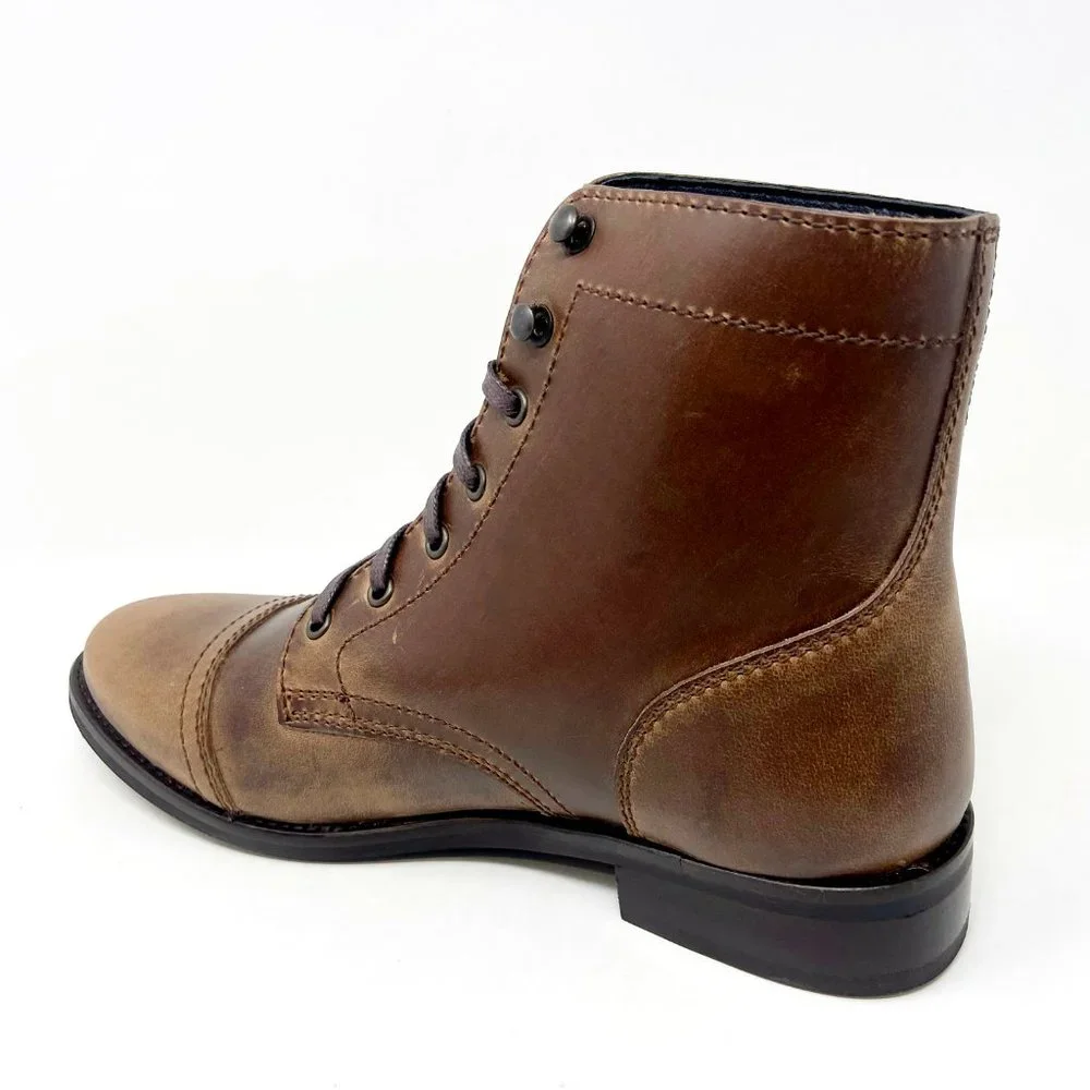 Thursday Boot Co Womens Natural Captain Handcrafted Leather Boots - Picture 3 of 5